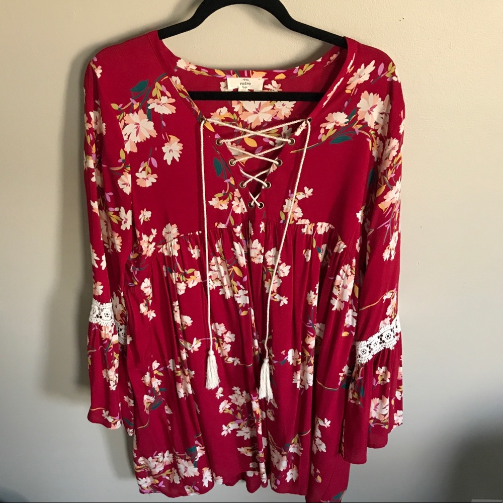 Lace up dress